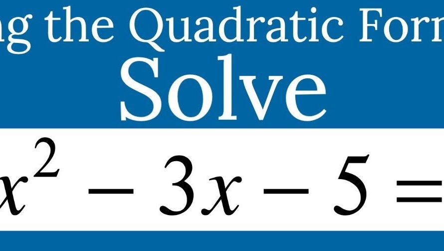 Solving 2x² – 3x – 5 = 0 Quadratic Equation